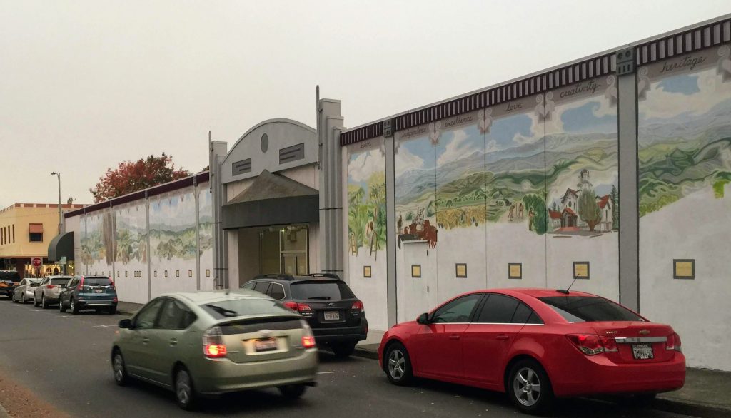 The mural as I left it last winter.